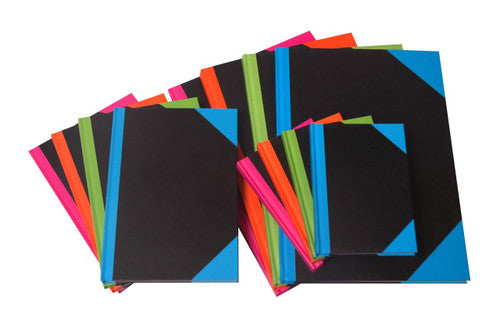 R and B Brights Index A4 192 Pages Coloured Corners Assorted PK4