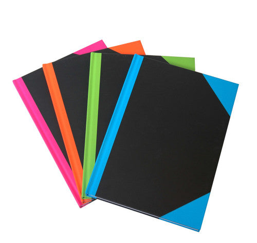R and B Brights Index A4 192 Pages Coloured Corners Assorted PK4