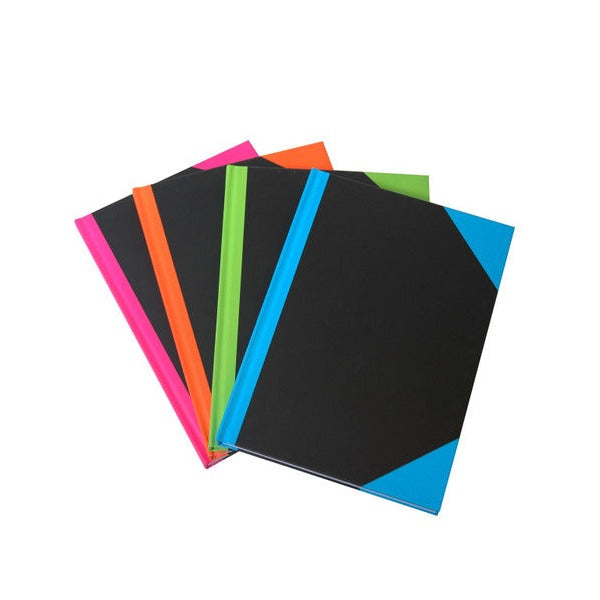 R and B Brights Index A4 192 Pages Coloured Corners Assorted PK4