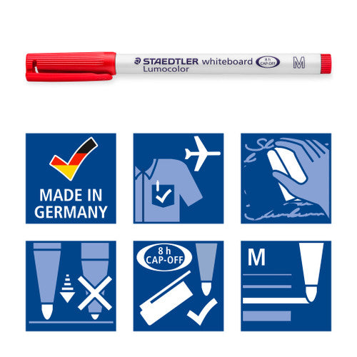 Staedtler Lumocolor Whiteboard Pen Assorted Wallet of 4 301 WP4