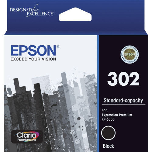 Epson C13T01V192 302 Standard Capacity Claria Premium Ink Black