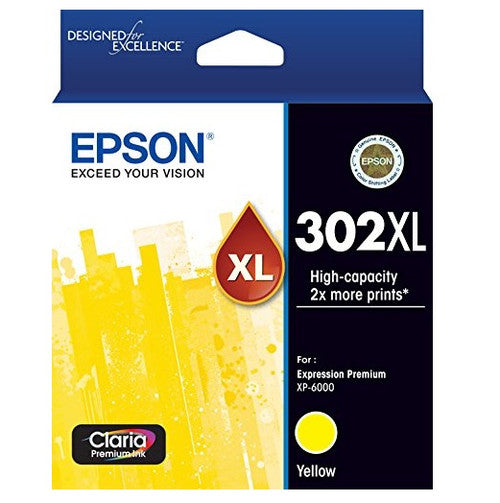 Epson C13T01Y492 302XL High Yield Claria Premium Ink Yellow