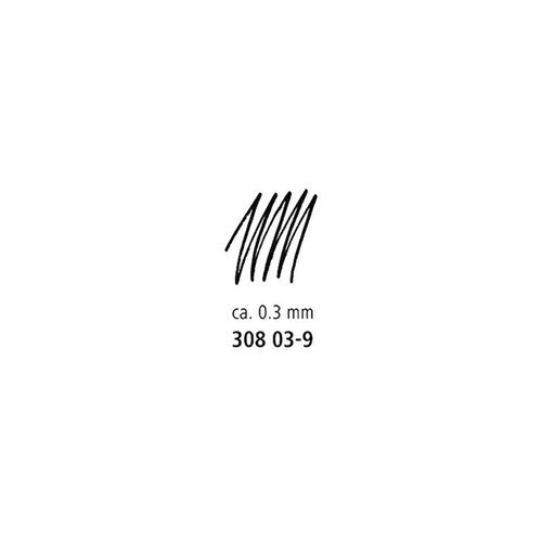 Staedtler Pigment Liners 0.3mm Black Box of 10 308 03-9