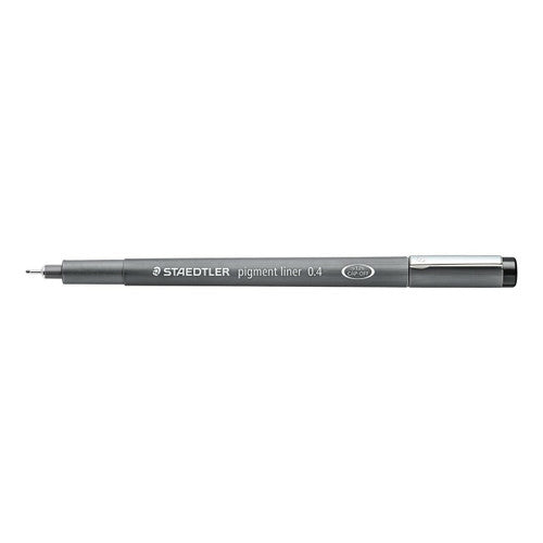 Staedtler 308 04-9 Pigment Liner 0.4mm Black Box of 10
