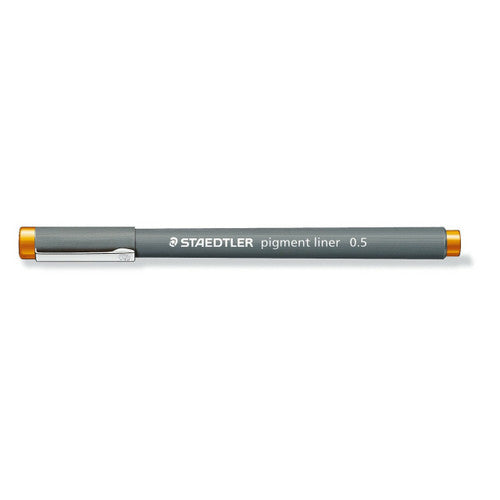 Staedtler 308 05-4 Pigment Liner 0.5mm Orange Box of 10