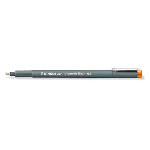 Staedtler 308 05-4 Pigment Liner 0.5mm Orange Box of 10