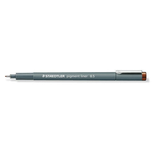 Staedtler 308 05-76 Pigment Liner 0.5mm Brown Box of 10