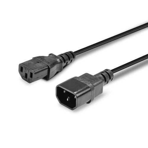 Lindy 2m Power Cable 10A IEC C14 Plug to C13 Socket
