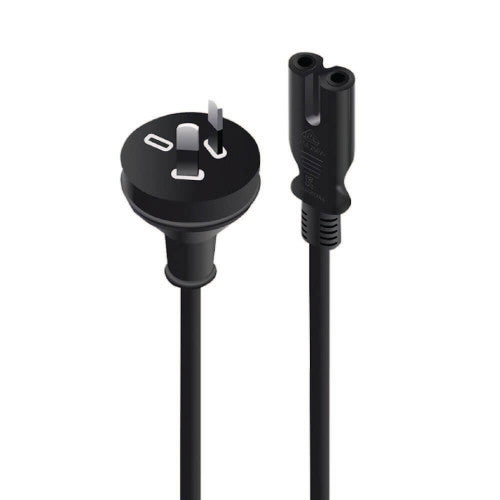 Lindy 2m Power Cable 10A 2-Pin Plug to IEC C7 Socket