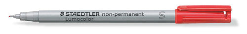 Staedtler Lumocolor Non-Permanent Pen Superfine Red Box of 10 311-2