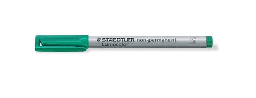 Staedtler 311-5 Lumocolour Non-Permanent Pen Superfine Green Box of 10