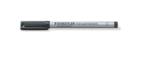 Staedtler Lumocolour Non-Permanent Pen Superfine Black Box of 10 311-9