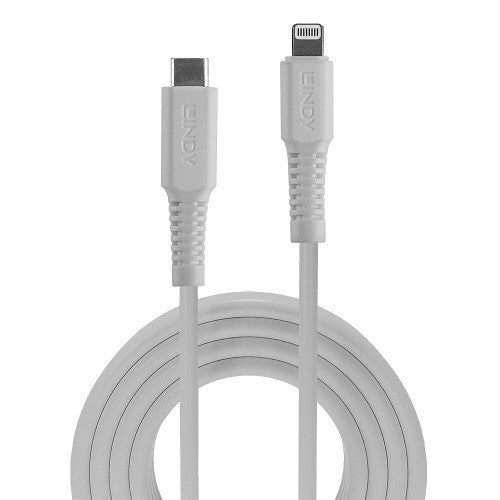 Lindy 1m USB Type C to Lightning Cable White