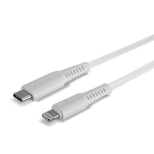 Lindy 1m USB Type C to Lightning Cable White