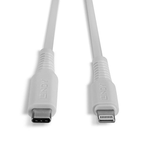Lindy 2m USB Type C to Lightning Cable White