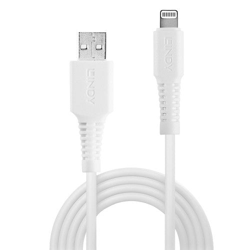 Lindy 2m USB Type A to Lightning Cable White