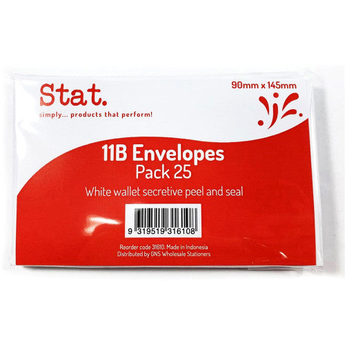 11B Secret Envelopes Peel and Seal Box 500