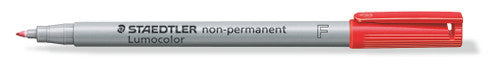 Staedtler Lumocolor Non-Permanent Pen Fine Red Box 10 316-2