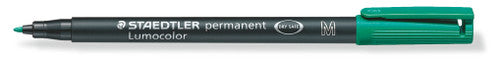 Staedtler 317-5 Lumocolor Permanent Pen Medium Green Box of 10