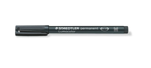 Staedtler Lumocolor Permanent Pen Medium Black Box of 10 317-9