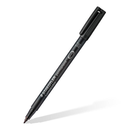 Staedtler Lumocolor Permanent Pen Medium Black Box of 10 317-9