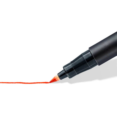 Staedtler 318-9BK2DA Lumocolor Permanent Pen Fine 0.6mm Black Blistercard 10