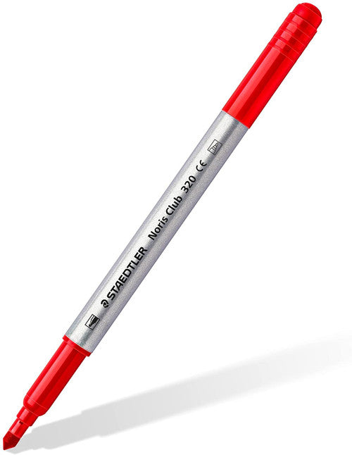 Staedtler 320 NWP12 Noris Double-Ended Fibre-Tip Pen Assorted Colours Pack of 12