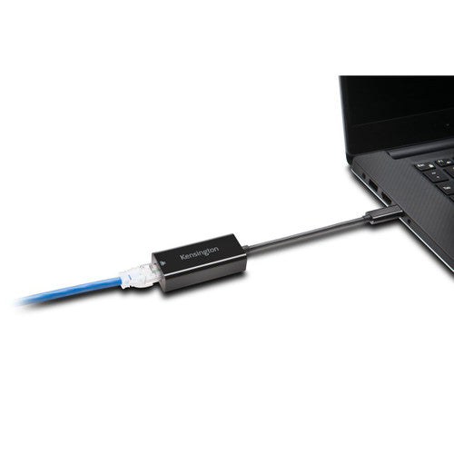 Kensington CA1100E USB-C to Gigabit Ethernet Adapter Black