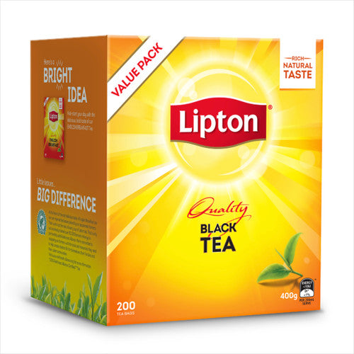 Lipton Quality Black Tea Bags String and Tag Pack 200