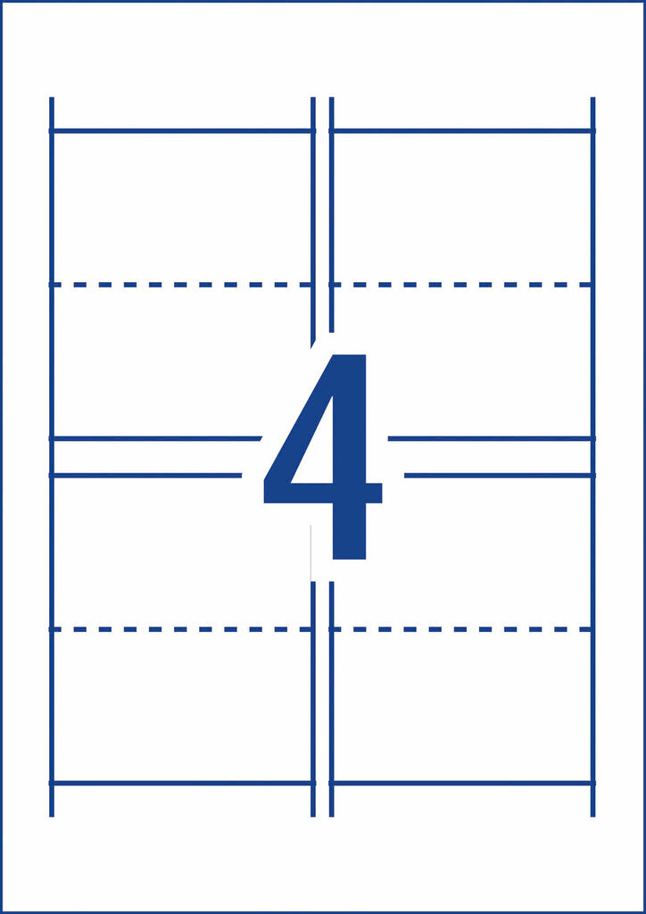 Avery Folded Place Cards C32073 40 Pack 85 x 50mm 4UP – view 3