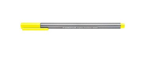 Staedtler Triplus Fineliner Neon Yellow Box of 10 334-101