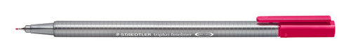 Staedtler Triplus Fineliner Bordeaux Red Box of 10 334-23