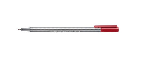 Staedtler Triplus Fineliner Carmine Red Box of 10 334-29