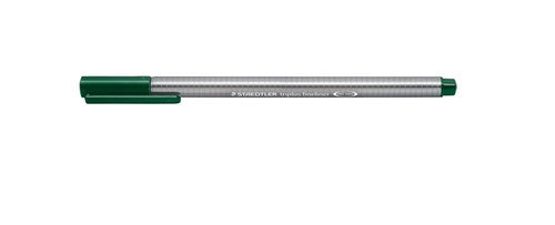 Staedtler Triplus Fineliner Green Earth Box of 10 334-55