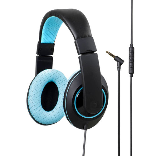 Kensington Over-Ear Headphone with Inline Mic and Volume Blue