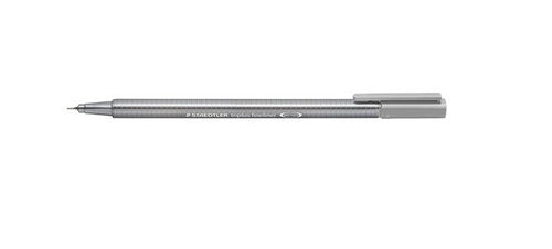 Staedtler Triplus Fineliner Light Grey Box of 10 334-82