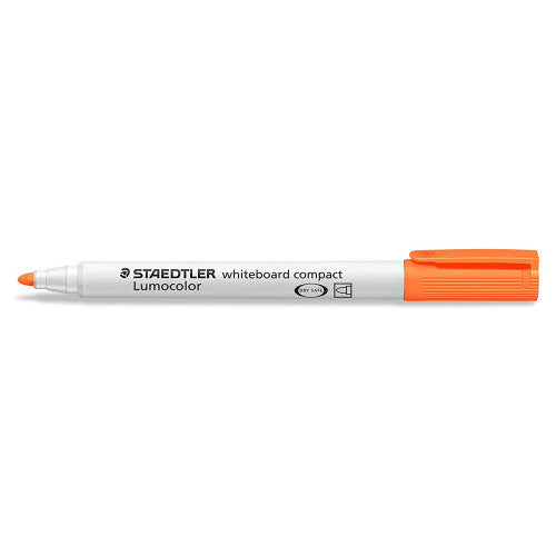 Staedtler 341-4 Lumocolor Whiteboard Compact Marker Bullet Point Orange Box of 10