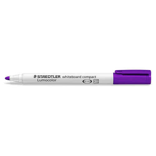 Staedtler 341-6 Lumocolor Whiteboard Compact Marker Bullet Point Violet Box of 10