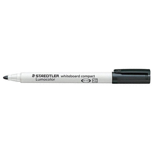 Staedtler Lumocolor Whiteboard Compact Marker Bullet Point Black Box of 10 341-9