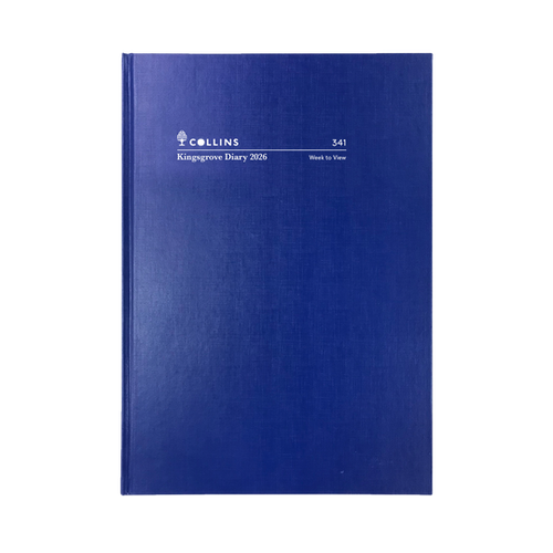 Collins Kingsgrove Diary 2026 341.P59 A4 Week to a View Blue