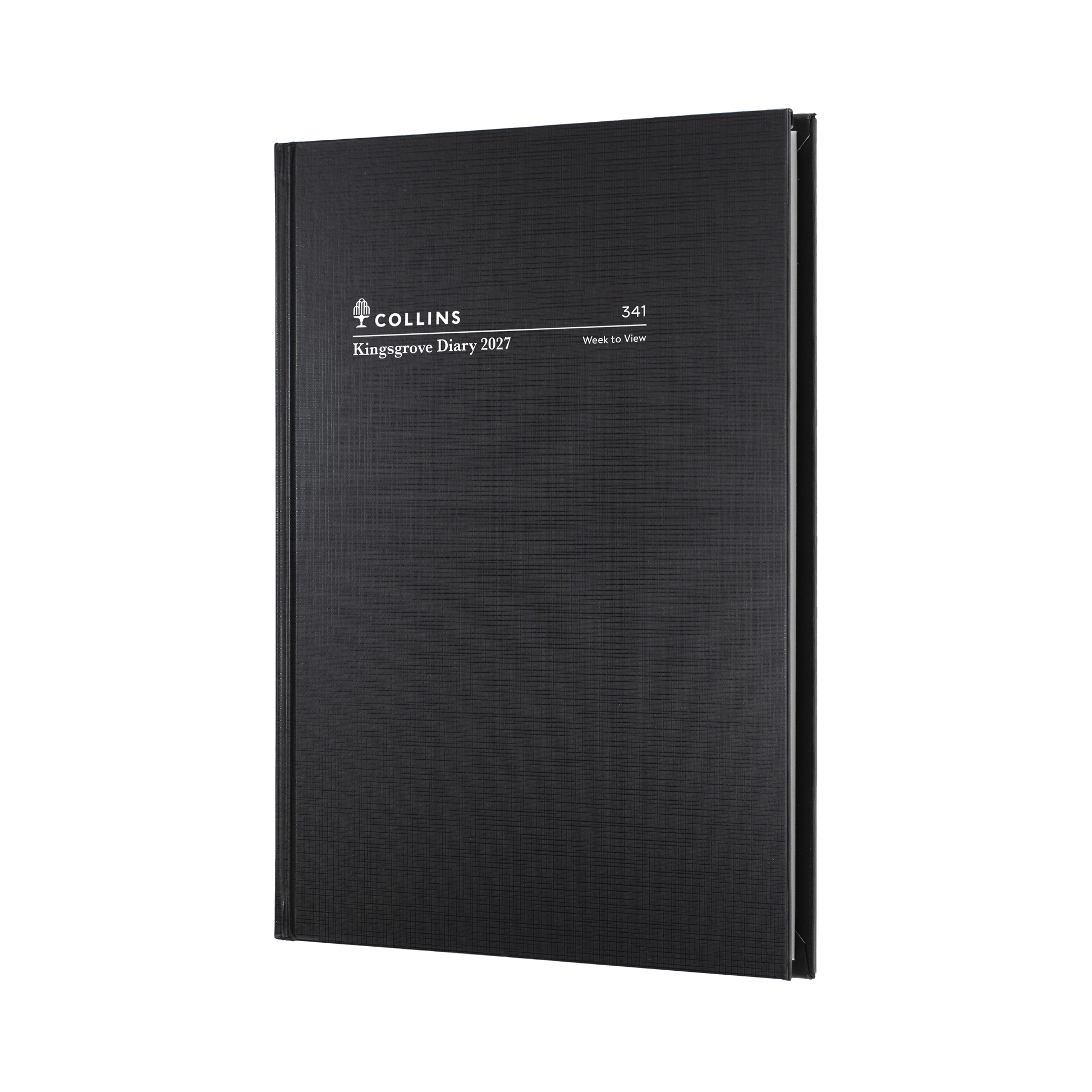 Collins Kingsgrove 2027 A4 Week to a View Diary Black front cover