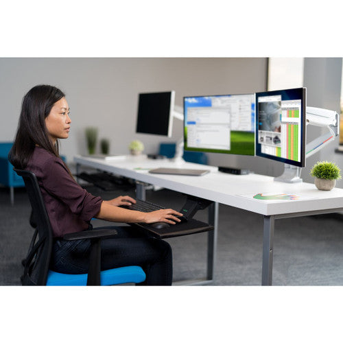 Kensington SmartFit One-Touch Height Adjustable Dual Monitor Arm Grey