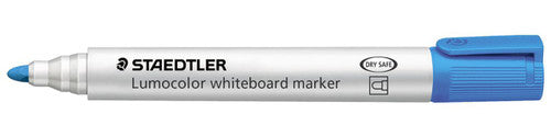 Staedtler 351-30 Non-Permanent Light Blue Bullet Tip Lumocolor Whiteboard Marker Box of 10
