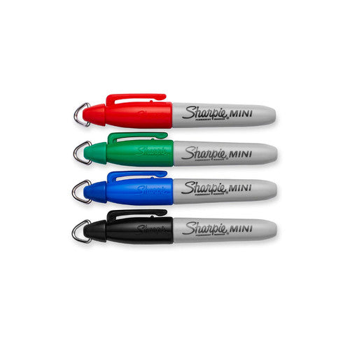Sharpie Mini Permanent Marker Fine Point Assorted Pack 4 Box of 6
