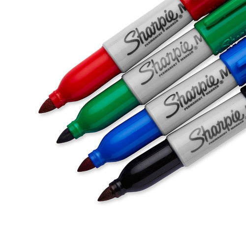 Sharpie Mini Permanent Marker Fine Point Assorted Pack 4 Box of 6