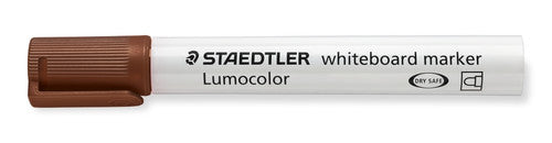 Staedtler 351-7 Non-Permanent Brown Bullet Tip Lumocolor Whiteboard Marker Box of 10