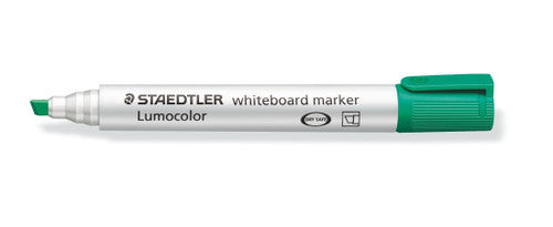 Staedtler Non-Permanent Green Chisel Tip Lumocolor Whiteboard Marker 351 B-5