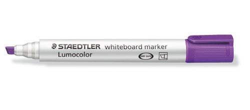 Staedtler 351 B-6 Non-Permanent Violet/Purple Chisel Tip Lumocolor Whiteboard Marker Box of 10
