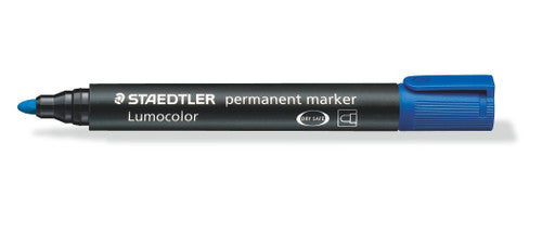 Staedtler Permanent Blue Bullet Tip Lumocolor Marker 352-5