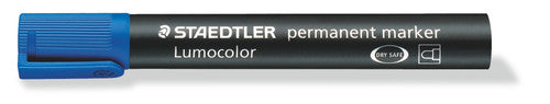 Staedtler Permanent Blue Bullet Tip Lumocolor Marker 352-5